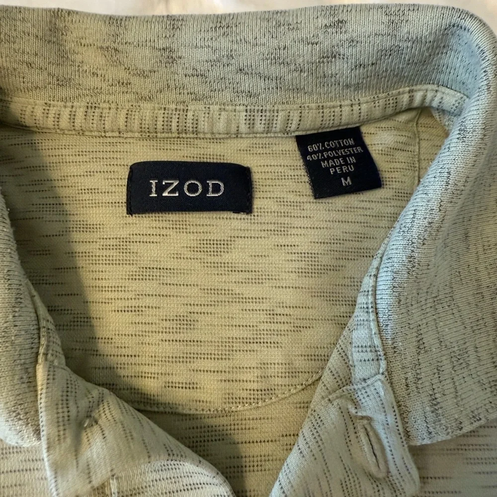 IZOD Men's Light Green Polo Shirt - Picture 3 of 5